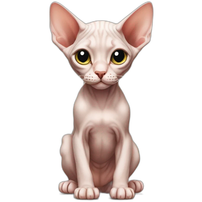 Sphynx kitten emoji