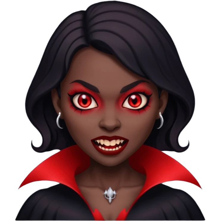 mulher escura vampira emoji