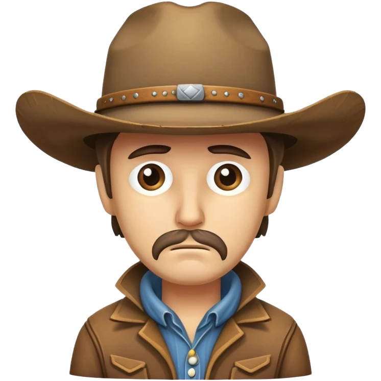 cowboy triste emoji