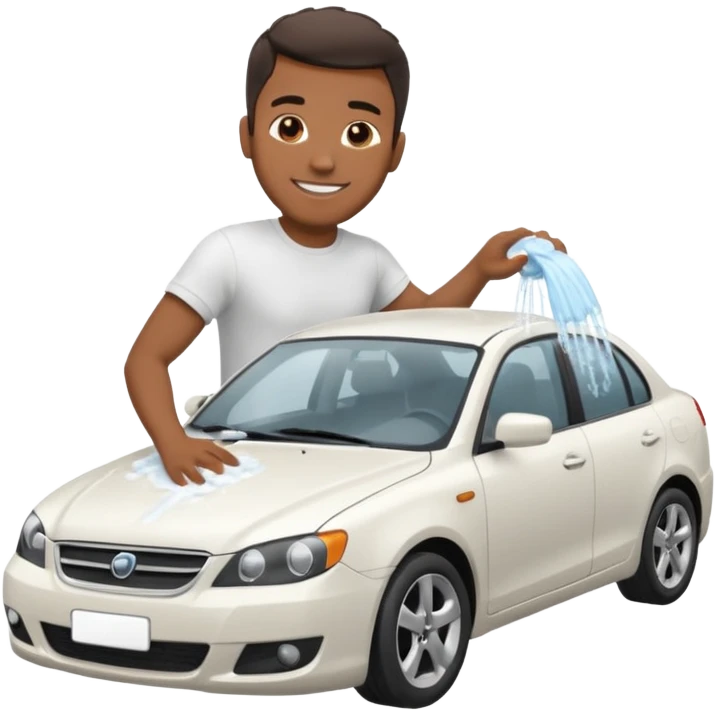 car washer black man  emoji