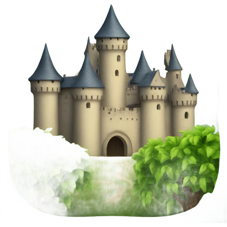 Castle with vines emoji