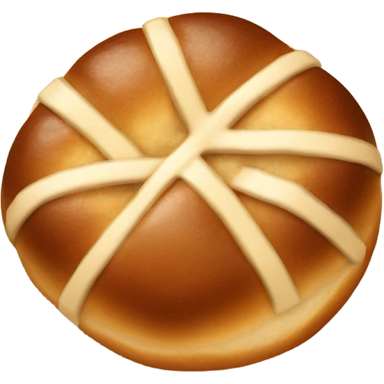 Hot cross bun emoji