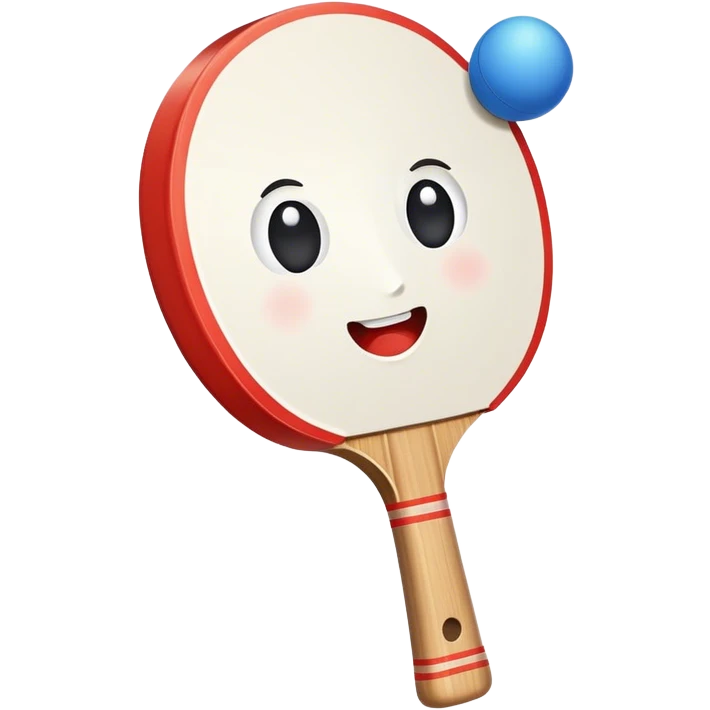 Ping pong pad giving thumbs down emoji