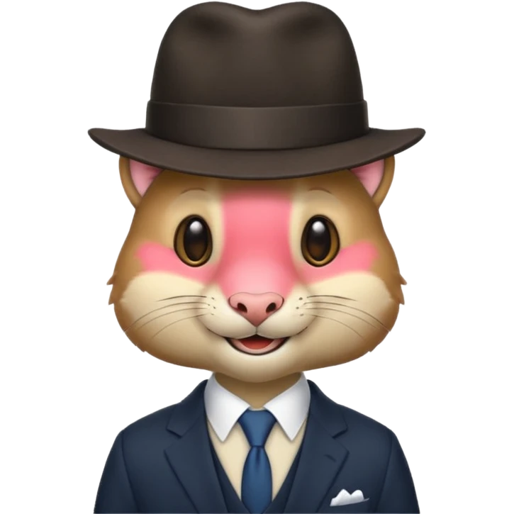 Animal with hat emoji