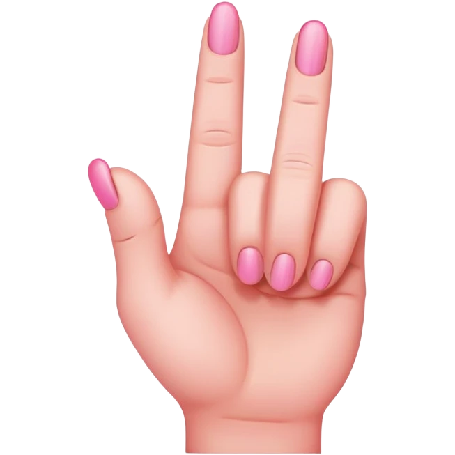 pink middle finger emoji