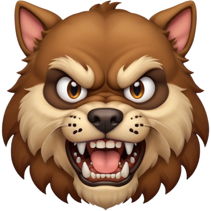 Angry male dog emoji
