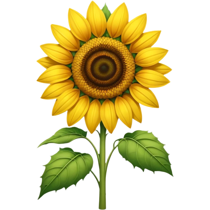 a yellow sunflower without leaf emoji