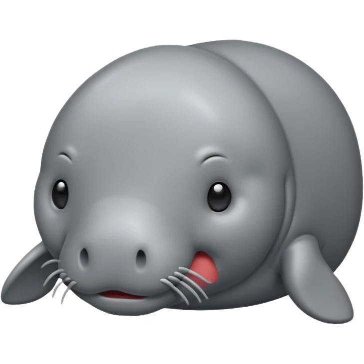 manatee emoji iphone style emoji
