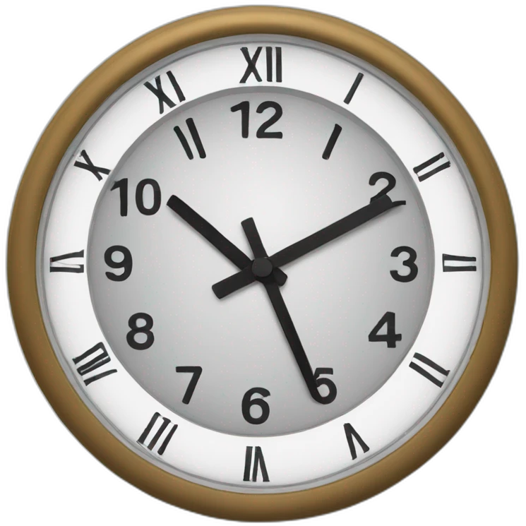clock ticking emoji