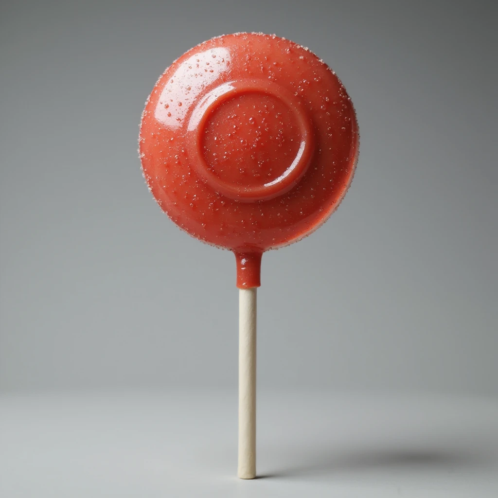 realistic lollipop, on a white background, photorealistic style emoji