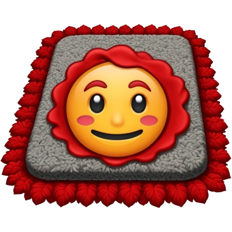 sweeping stuff under the carpet emoji