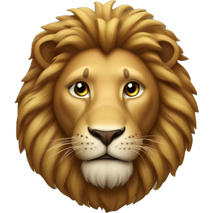 lion with apple emoji