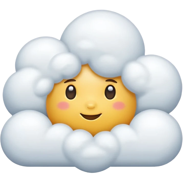 Happy cloud emoji