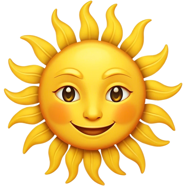 smirking sun emoji