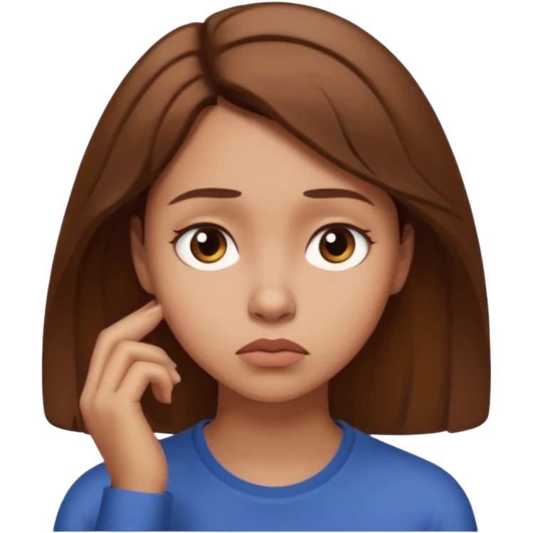 overthinking female emoji