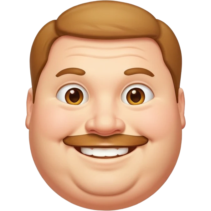 fat guy emoji