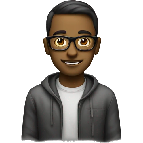 nerd programmer coding emoji