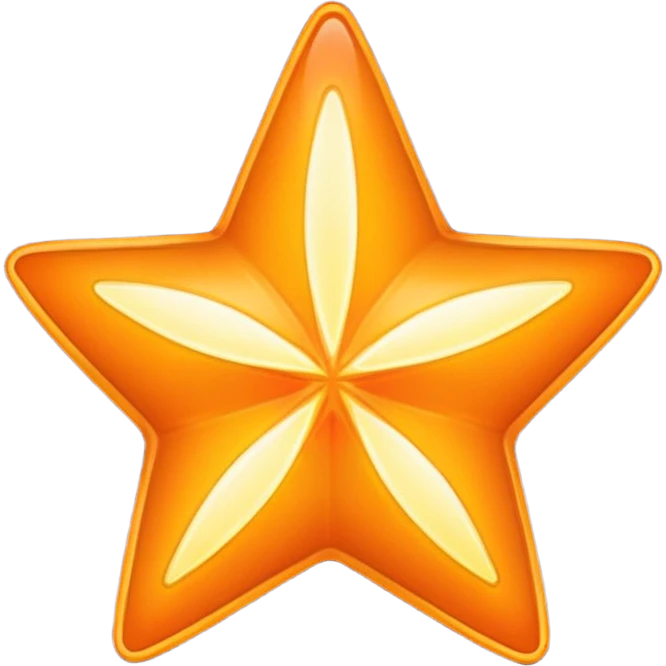 Orange star emoji