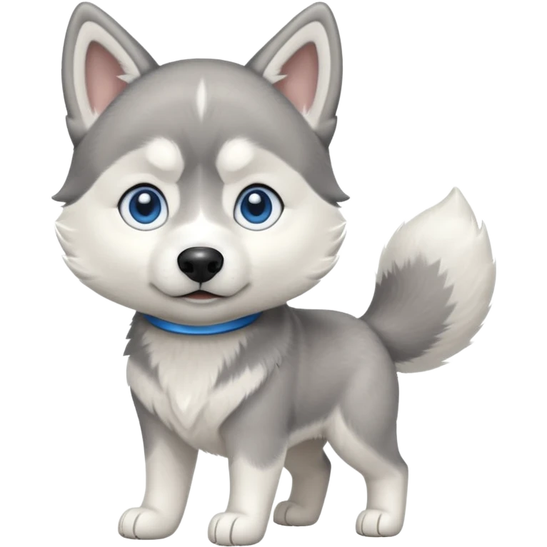 dog full image husky emoji