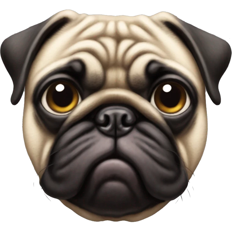 Ugly pug emoji