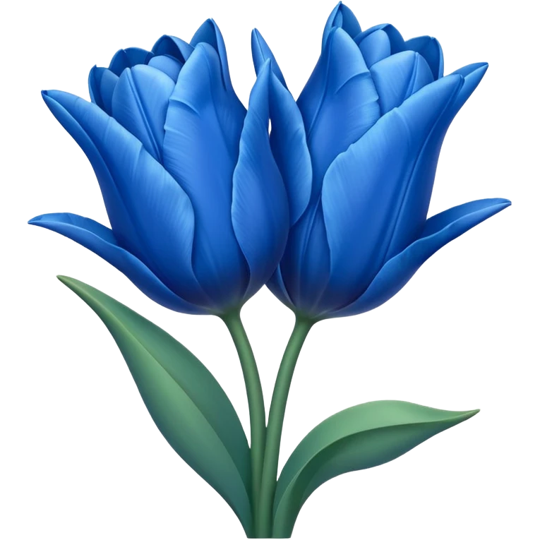 Blue tulips emoji emoji
