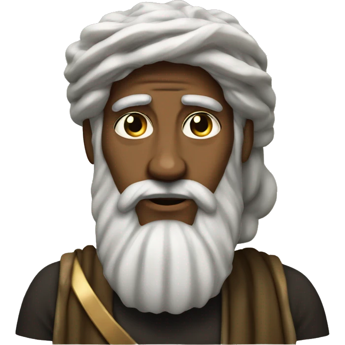 Solomon the biblical prophet European appearance emoji