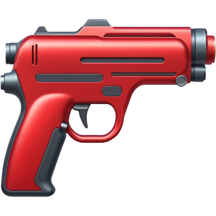 red lazer gun emoji