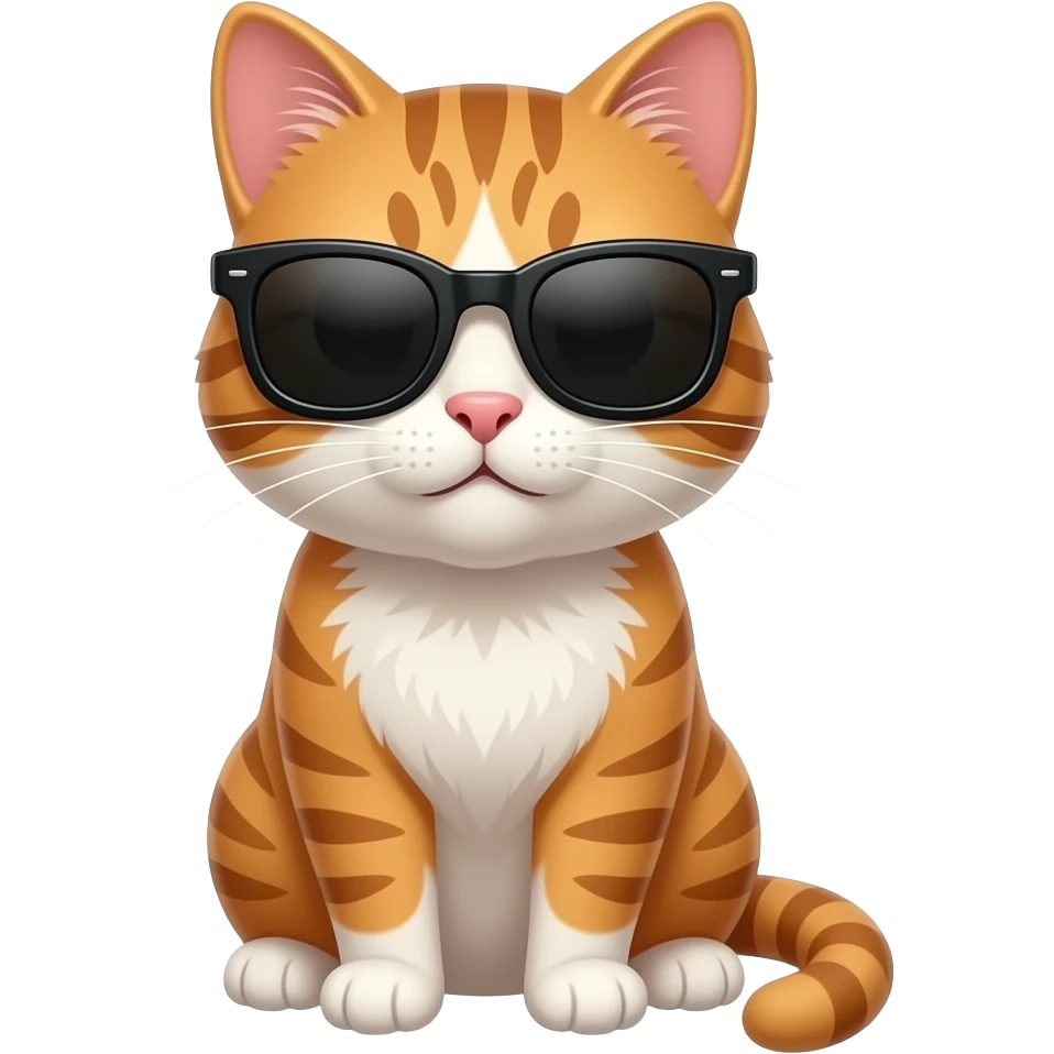 Cat wearing sunglasses emoji