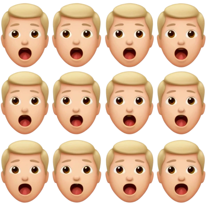 yawning people emoji
