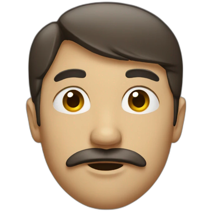 someone with a short mustache emoji