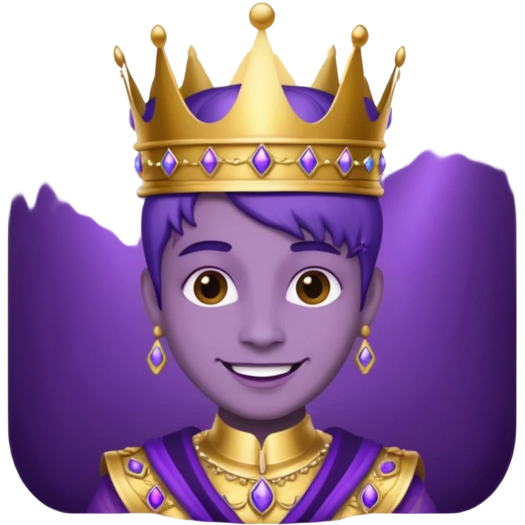 Purple royalty emoji