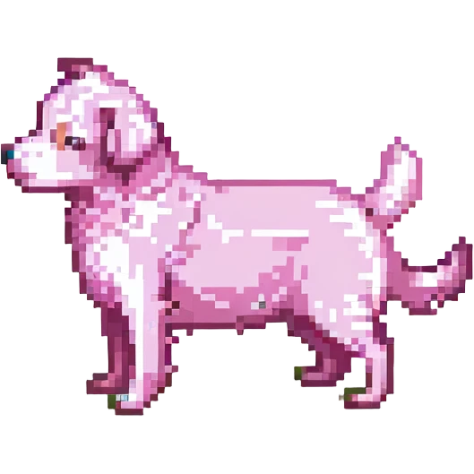 pink dog emoji