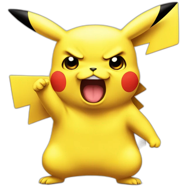 Angry pikachu emoji