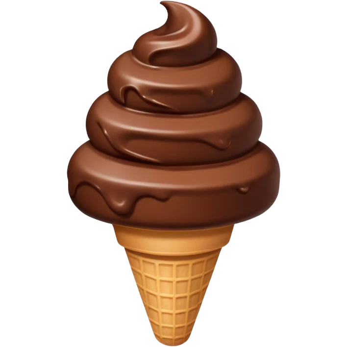 Brown Ice cream emoji