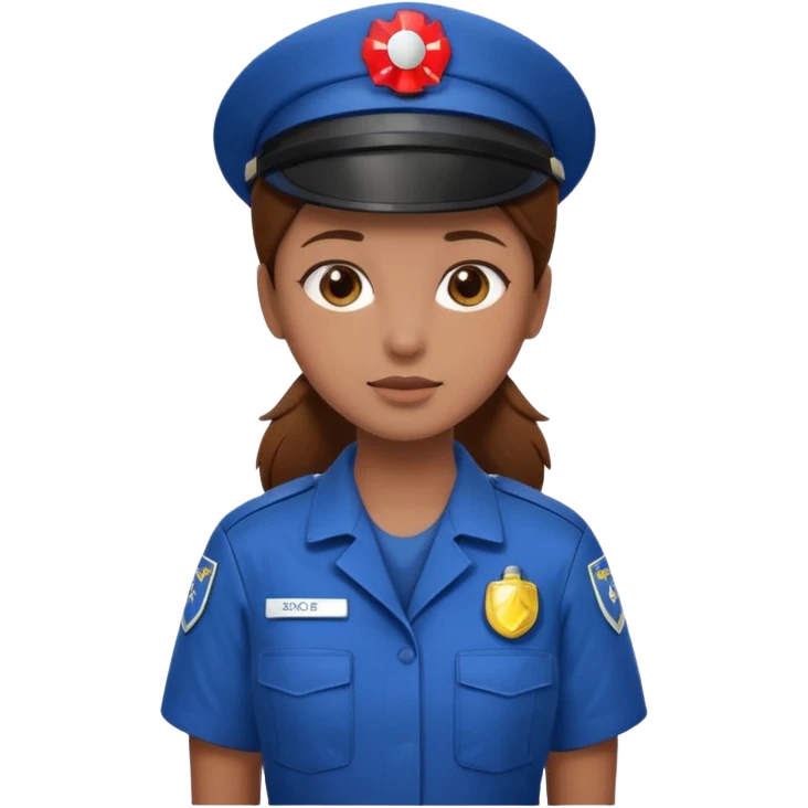 brown hair girl emergency worker emoji