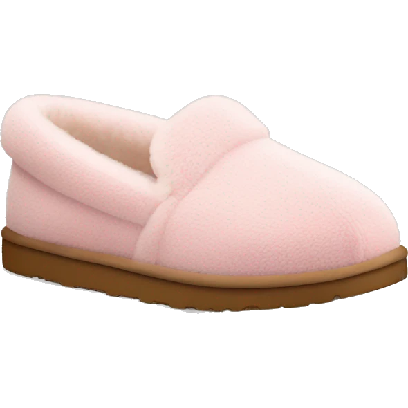 light pink UGG Tasman slippers emoji