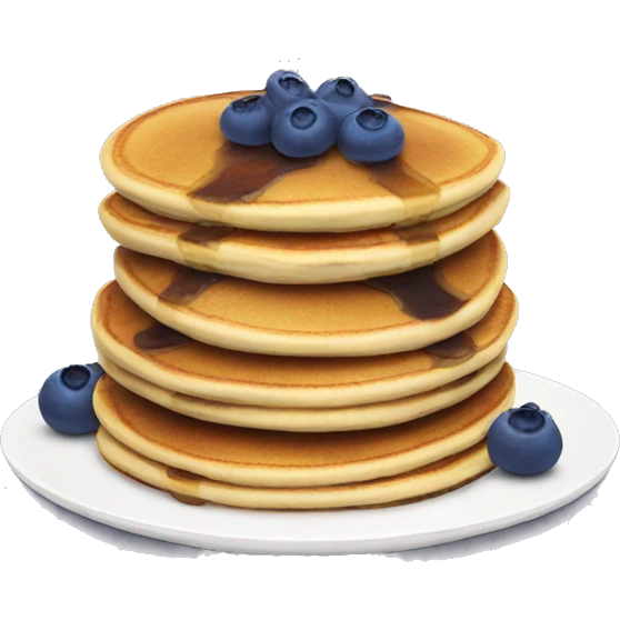 Blueberry stacked pancakes emoji