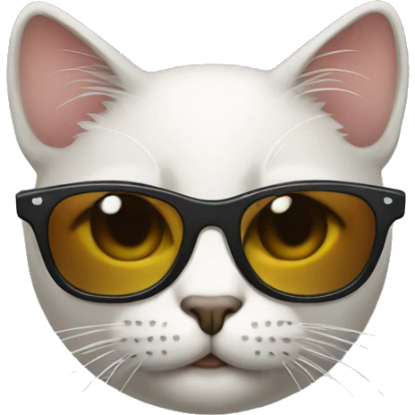 Cat with sunglasses emoji