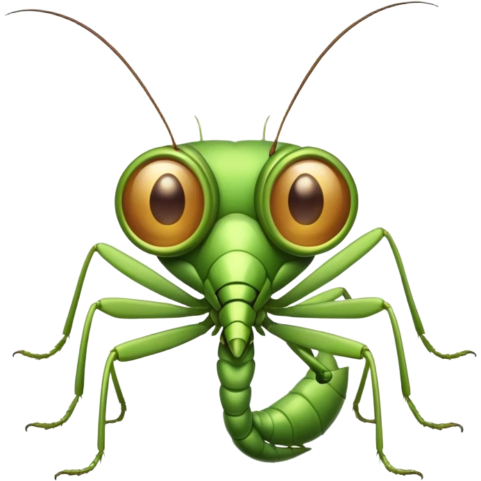 mantis with a monocle  emoji