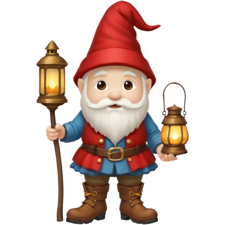 gnome with lantern emoji