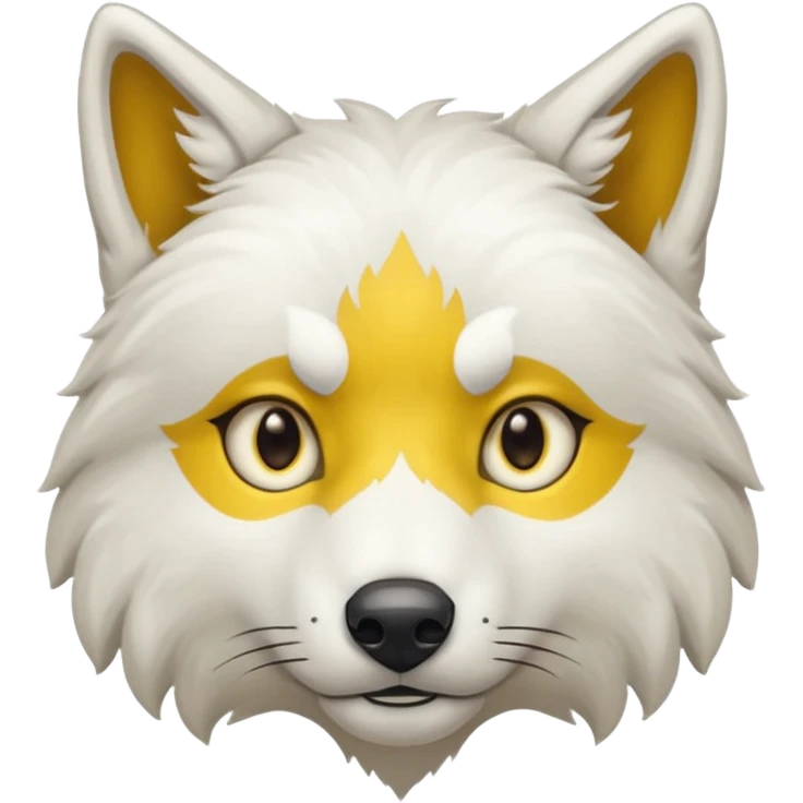 Loup Blanc réaliste pour twitch emoji