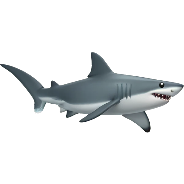 Shark on waves emoji