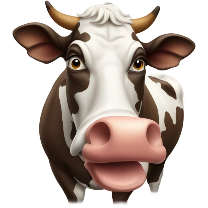 cow smoking cigar emoji