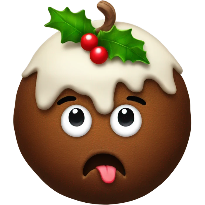 christmas pudding emoji