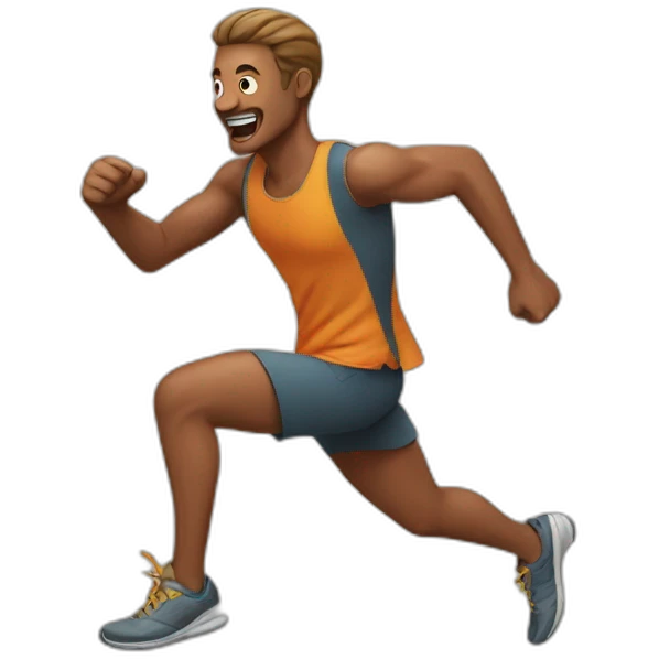 Runing man  emoji