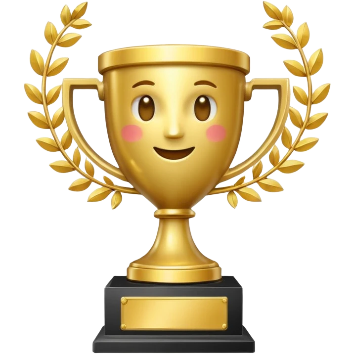 A dancing trophy  emoji