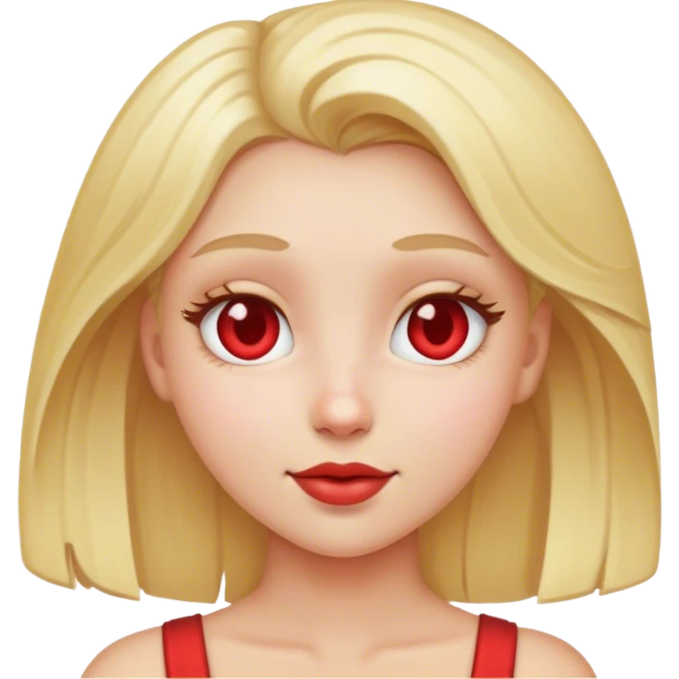 Blond girl with heart eyes emoji