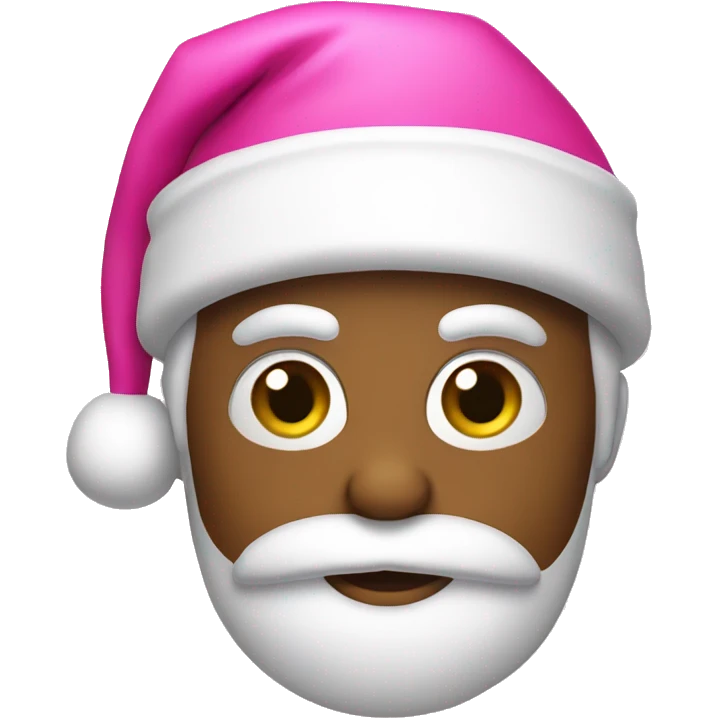 Pink Santa hat emoji