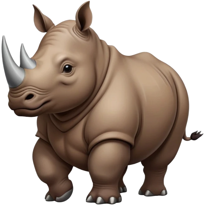A kangeru with a rhino emoji