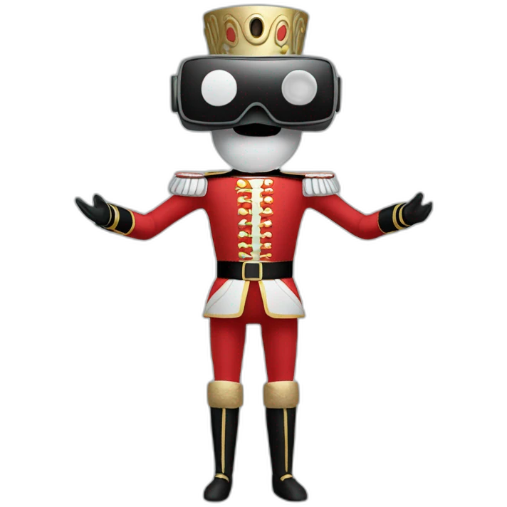 nutcracker in vr headset full body emoji
